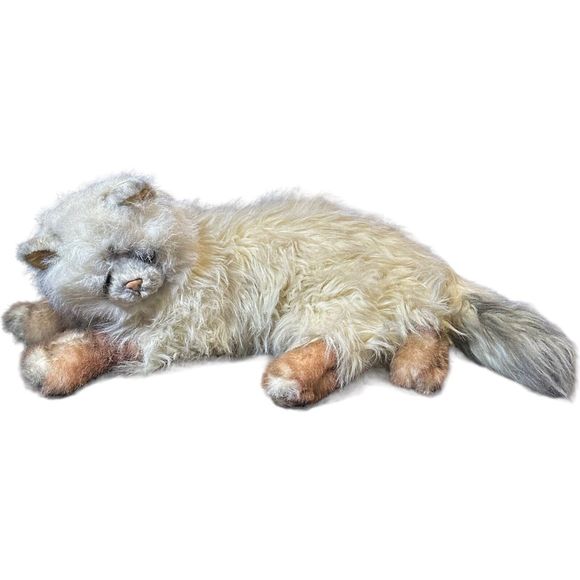 VTG Russ Berrie Yomiko Realistic Himalayan Cat Kitten Green Eyes Korea HTF - Picture 1 of 16